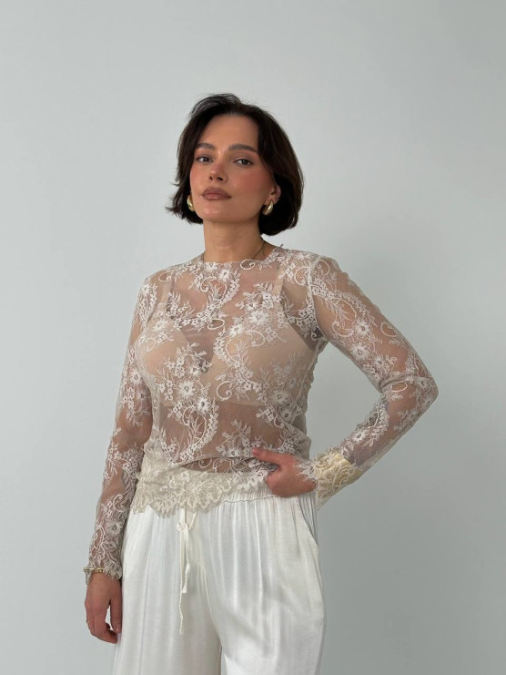 Мереживний лонгслів PANNA