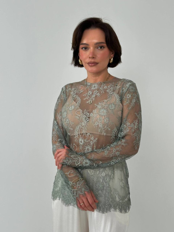 Мереживний лонгслів OLIVA