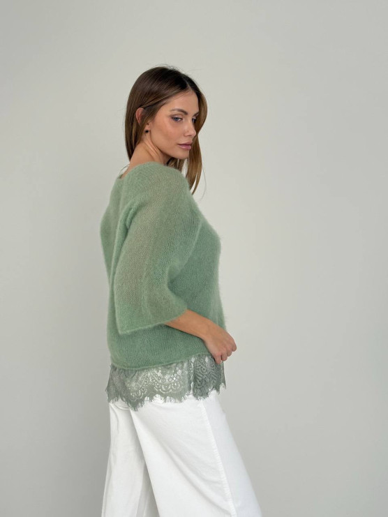 Джемпер-павутинка oversize OLIVA