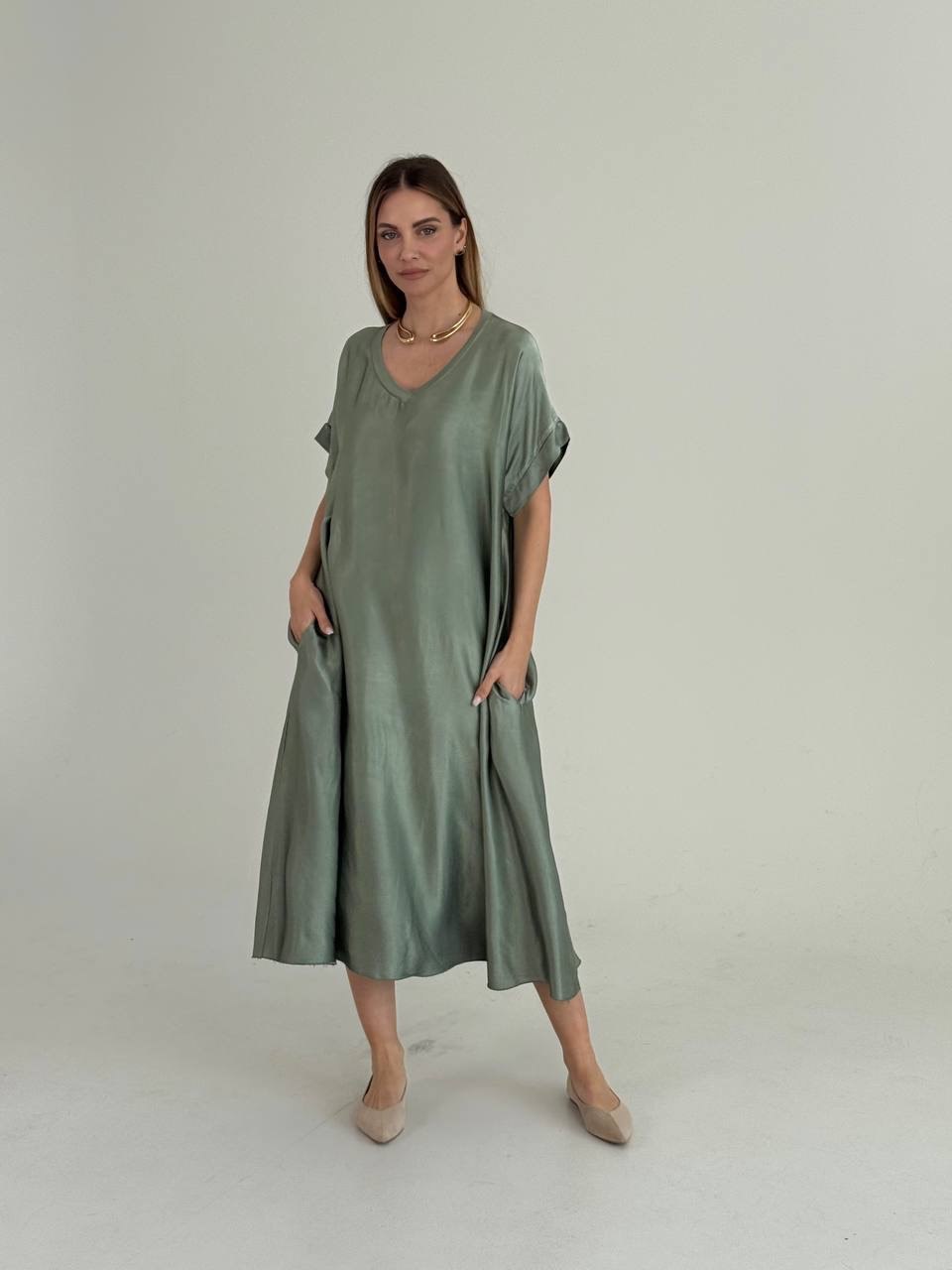 Віскозна сукня KHAKI