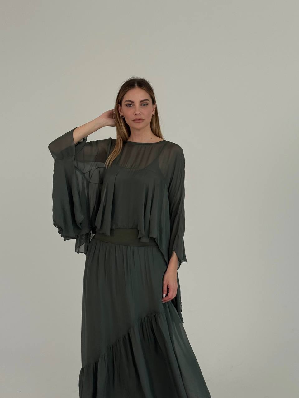 Блуза у стилі бохо KHAKI